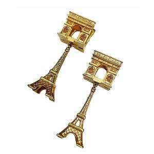 BALENCIAGA Paris Arch + Tower Earrings NWT